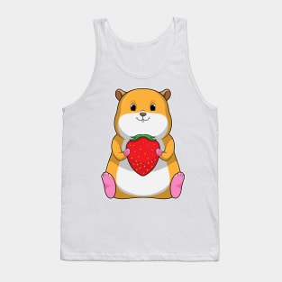 Hamster with Strawberry Tank Top